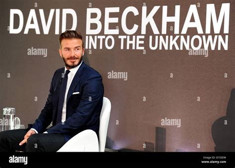 David Beckham Into The Unknown - London Stock Photo - Alamy