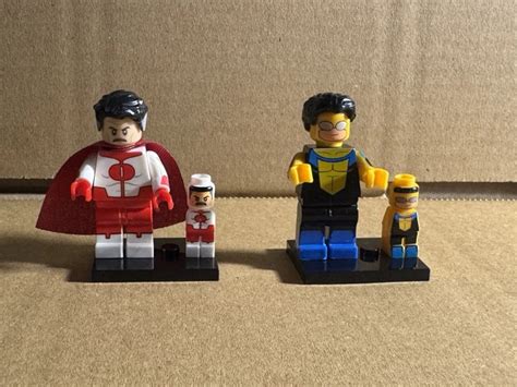 INVINCIBLE CUSTOM LEGO Compatible Mini Figures Omni Man And Invincible