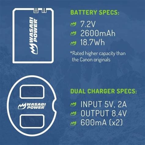 Jual Wasabi Power Battery Kit Canon Lp E6 Lpe6 E6n 5d 6d 7d 60d 70d