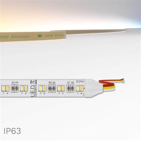 dualweiße CCT LED Streifen mit kalt und warmweiße