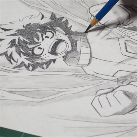 Anime Drawing How To Draw Deku Midoriya My Hero Academia Artofit