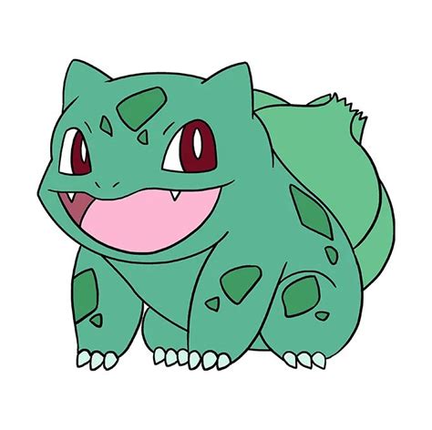 How To Draw Bulbasaur Pok Mon Really Easy Drawing Tutorial