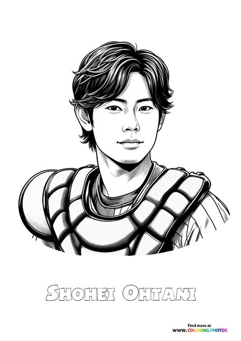 Shohei Ohtani - Coloring Pages for kids