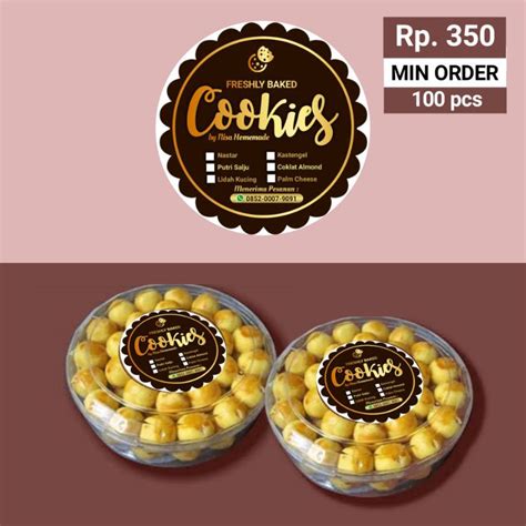 Detail Contoh Label Kue Kering Koleksi Nomer