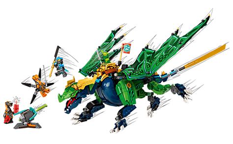 Amazon LEGO NINJAGO Lloyds Legendary Dragon Toy 71766 Set With