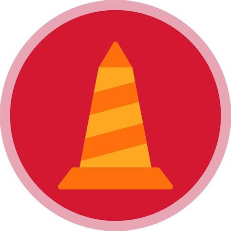 Traffic Cone Vector Icon Design 21347977 Vector Art At Vecteezy