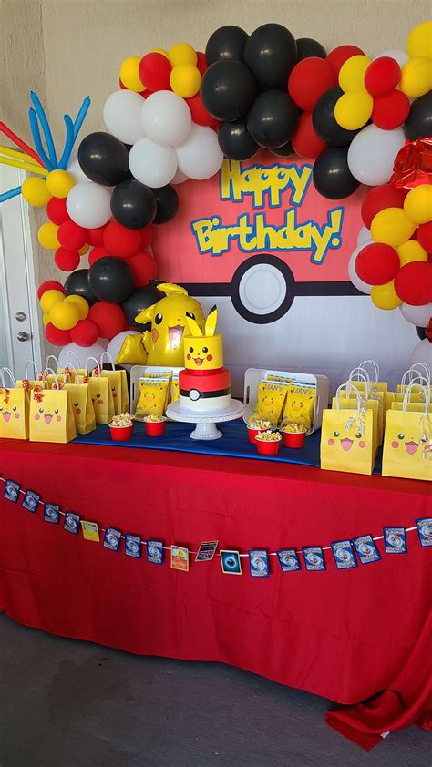 Pokemon Balloon Garland For A Fun Birthday Party