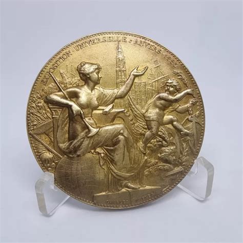 BRONZE MEDAL Art Nude Woman Universal Exhibition Anvers 1885 274 05 PicClick CA