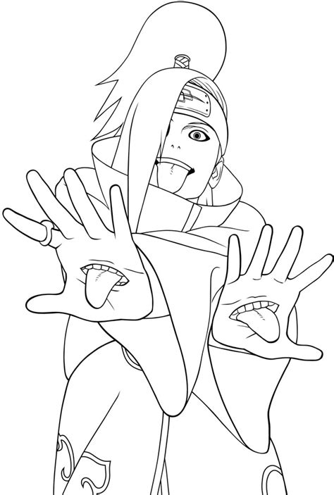 Obito E Membro Da Akatsuki Para Colorir Imprimir E Desenhar Colorirme