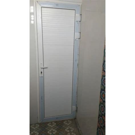 Polished White Bathroom Upvc Door Design Pattern Plain At Rs Sq