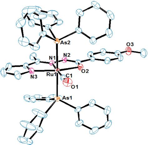 Ortep View Of Complex 2 All Hydrogens Were Omitted For Clarity Download Scientific Diagram