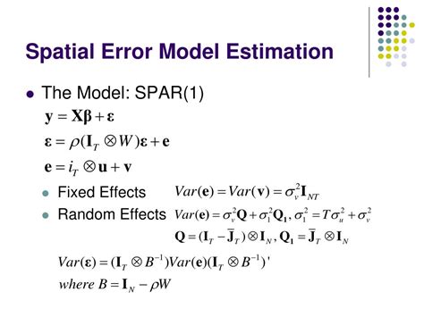 Ppt Spatial Econometric Analysis Using Gauss Powerpoint Presentation