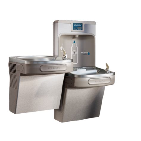 Elkay Lzstl8wslp Enhanced Ezh2o Bottle Filling Station And Versatile Bi Level Ada Cooler Filtered