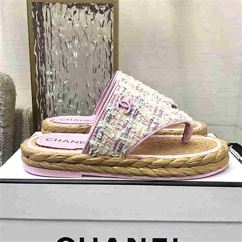Chanel Designer Sandals Pink Beach Babe Bikini