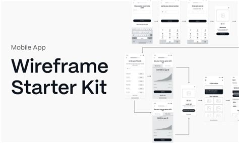 IOS Mobile App Wireframe Starter Kit Figma