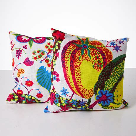 JOSEF FRANK Kuddar 1 par mönster Brazil linne design Josef Frank