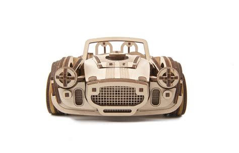 3D конструктор Ugears Дрифт Кобра гоночный автомобиль (370 деталей ...