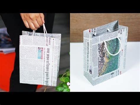 How to Make a Paper Bag with Newspaper – Paper Bag Making Tutorial ...