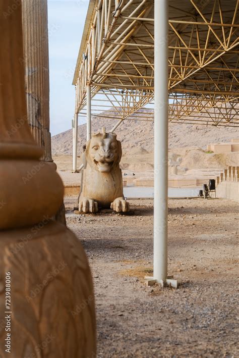 Ruin Of Ancient City Persepolis Iran Persepolis Is A Capital Of The