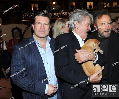 Actors Francis Fulton Smith L R Alain Delon And Franco Nero Posing