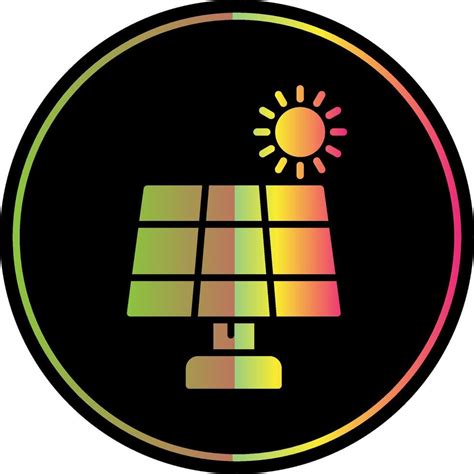 Solar Panel Glyph Due Color Icon Vector Art At Vecteezy