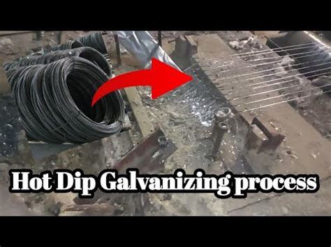 Hot Dip Galvanizing Process Zinc Coating On Iron Wire YouTube