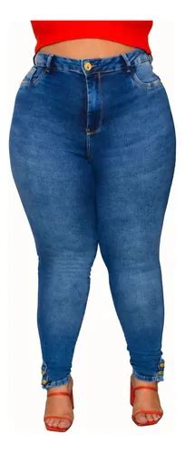 Cal A Jeans Cigarrete Hot Pants Plus Size Frete Gr Tis