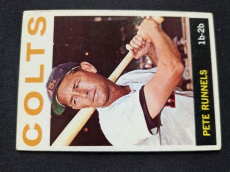 1964 Topps Baseball Card 121 Pete Runnels Houston Colt 45 S VG EX