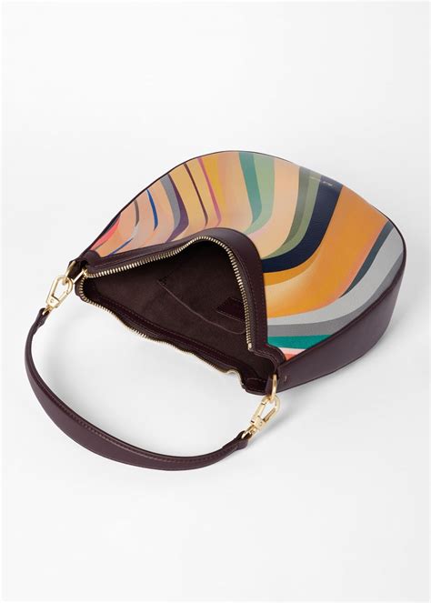 Women S Swirl Leather Mini Hobo Bag