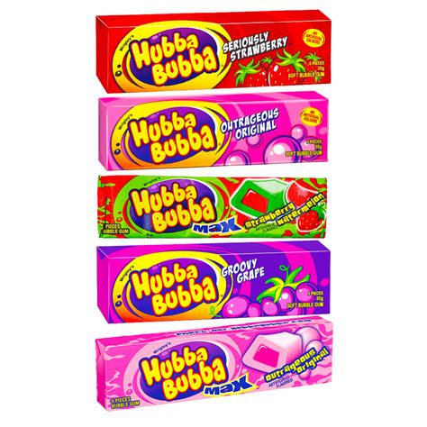 Hubba Bubba Bubble Gum Stick Assorted Flavours United Sweets