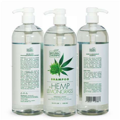 Hemp And Lemongrass Shampoo Natural Therapy Cosmetics