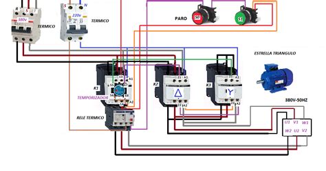 Diagrama Electrico En Estrella Y Triangulo Pr Ctica Es