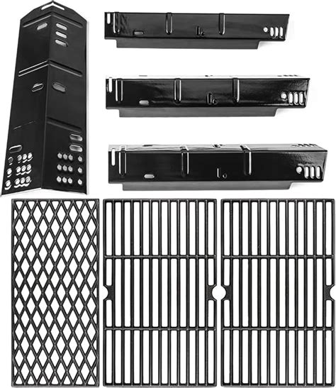 Amazon Uniflasy Grill Heat Plate And Cast Iron Cooking Grates For