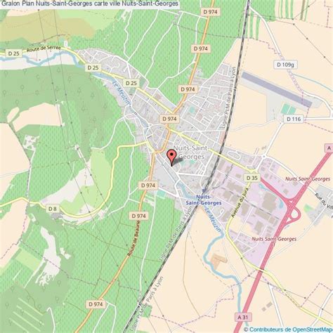 Plan Nuits Saint Georges Carte Ville Nuits Saint Georges