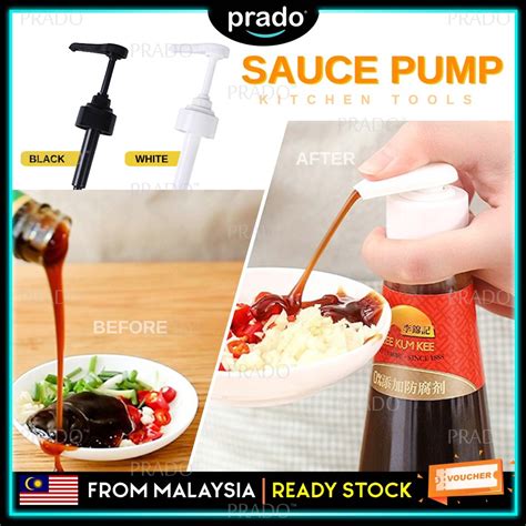 Prado Syrup Bottle Nozzle With Tube Sauce Pump Head Pressure Pump