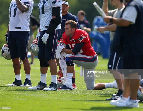 New England Patriots Quarterback Tom Brady At Training Camp News Photo