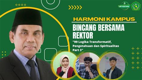 Harmoni Kampus Logika Transformatif Pengetahuan Dan Spiritualitas