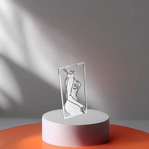 Silver Tabletop Nude Art Female Body Home Decor D Printed Gift Naughty Home Decor Women