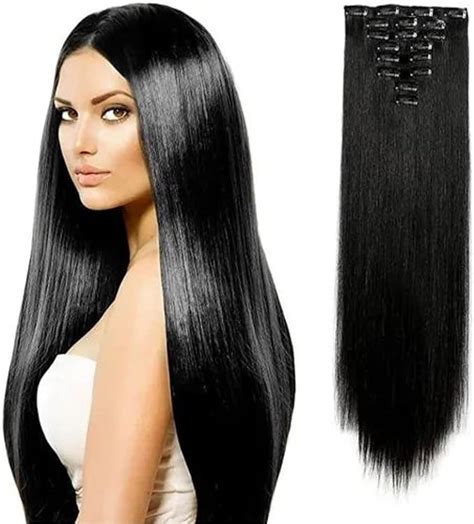 Shop Top Extensiones De Cabello Set De Piezas Clips Fibra