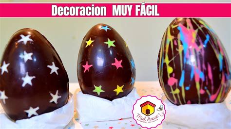 Huevos De Pascua F Ciles Decoraci N En Chocolate Sin Glas Youtube