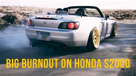 Best Burnout Honda S2000 Tyres Smoke Everywere Vtec Non Tutbo Youtube