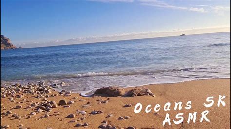 💖 Asmr Pebble Beach Ocean Sounds Relaxing No Talking 💖🌊⛵🐚 Youtube