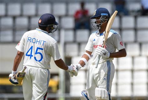 Ind vs WI: Yashasvi Jaiswal Thanks Rohit Sharma After Record Maiden ...