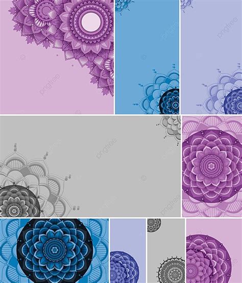 Beautiful Colour Mandala Background Art Outline Eps Vector Art