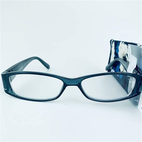 Foster Grant Coloread Blue Posh Women S Reading Glasses With Case 1 75 Health