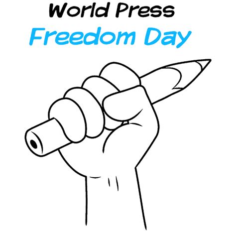 How To Draw A World Press Freedom Day Poster Really Easy Drawing Tutorial