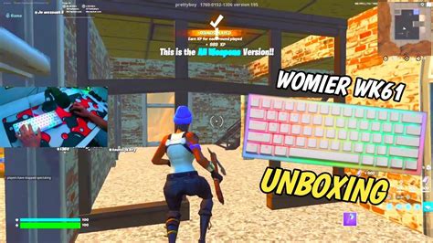 Womier Wk Unboxing Asmr Red Switches Chill Keyboard Fortnite Tilted