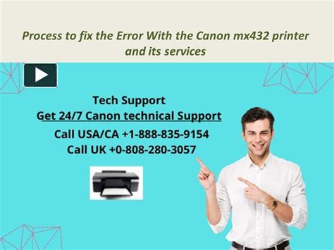 PPT Process To Fix The Error With The Canon Mx432 Printer And Its