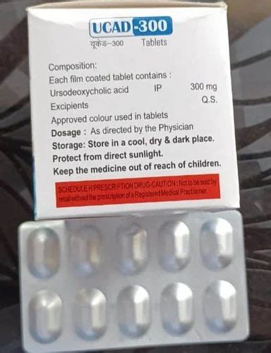 Ursodeoxycholic Acid Tablets IP 300 Mg At Rs 800 Box In Bijnor ID