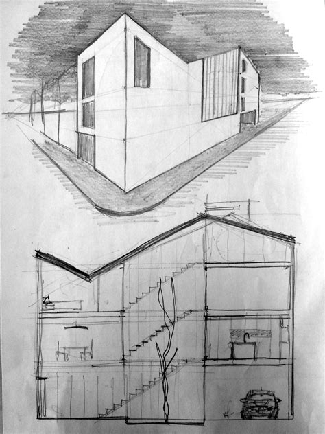 Bocetos De Arquitectura Dibujo A L Piz Alzados Bocetos Arquitectura